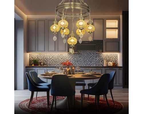 CL419165 Каир Мозаика Янтарь Люстра