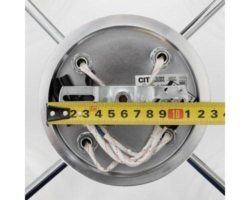 Потолочная люстра Citilux CL157142 Буги Алюминий+Хром