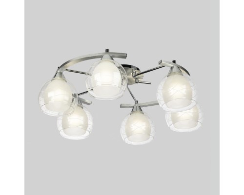 Потолочная люстра Citilux CL157162 Буги Алюминий+Хром