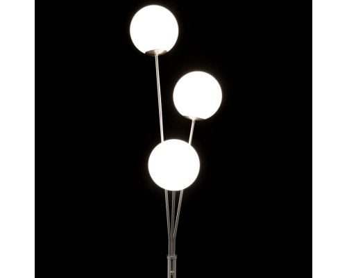 CL102934 Томми Хром Мат.+ Белый Св-к Торшер