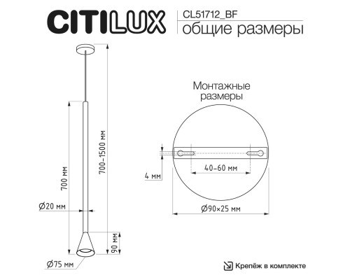 CL51712_BF DUZA Латунь Подвес (+BF9025BS)