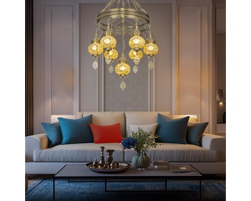 CL419165 Каир Мозаика Янтарь Люстра