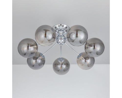 CL102170 Томми Хром+Дымч. Св-к Люстра