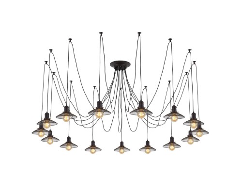 Люстра лофт Citilux CL451152 Эдисон Венге + Черный