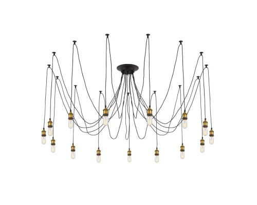 Люстра лофт Citilux CL451151 Эдисон Венге + Бронза