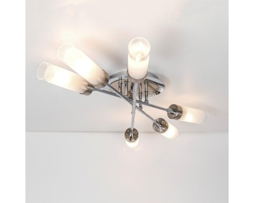 Потолочная люстра Citilux CL109161 Хеликс Хром матовый+Хром