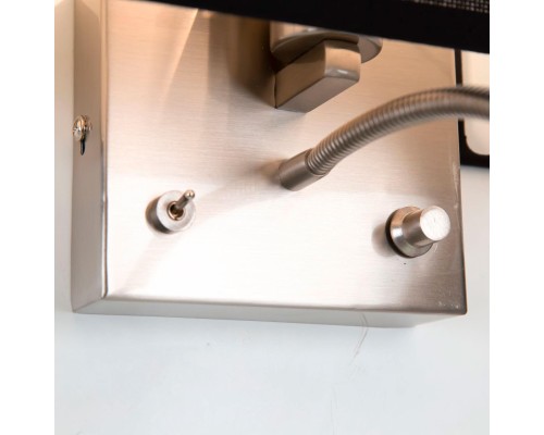 Бра с выключателем и лампой для чтения 3Вт 3000K Citilux CL704301 Декарт Хром Матовый