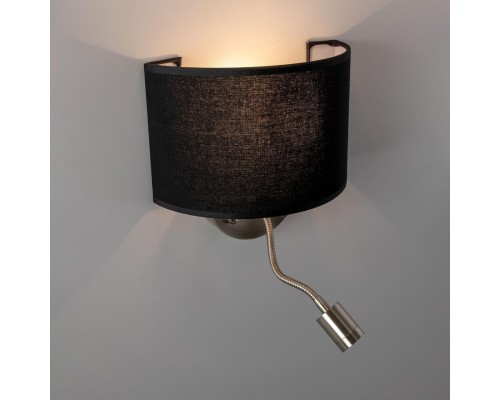 Бра с выключателем и лампой для чтения 3Вт 3000K Citilux CL704305 Декарт Хром Мат. + Черный