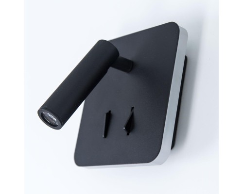 CL704421 Декарт Черный Св-к Настенный