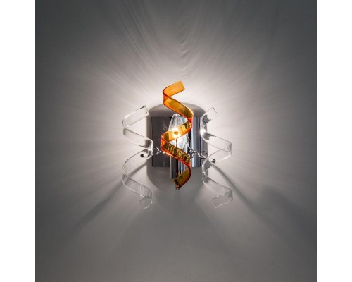 Бра Citilux CL222322 Рандом Хром+Прозрачный+Янтарный