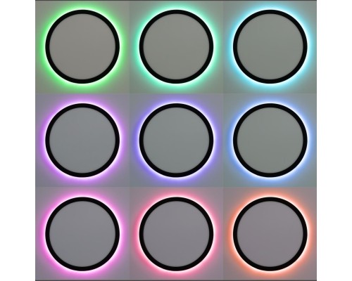 CL738241EL Бейсик Лайн Черный Св-к с пультом LED+RGB 30W