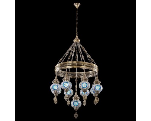 CL419186 Каир Мозаика Синяя Люстра