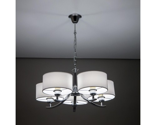 CL466150 Эвита Хром+Белый Св-к Люстра