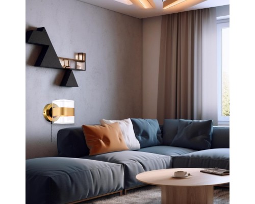 CL140311 Бертон Бронза+Черный Св-к Бра