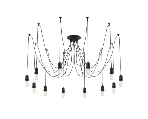 Люстра лофт Citilux CL451122 Эдисон Венге + Черный