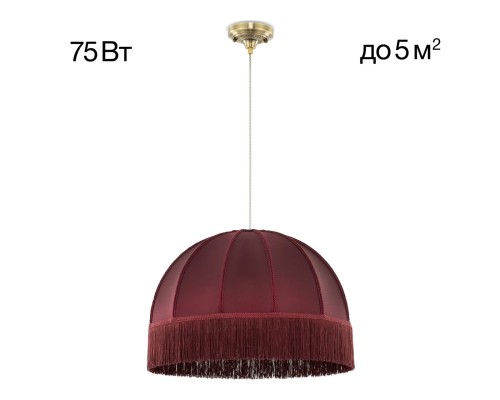 CL407033 Базель Бронза+Красный Подвес