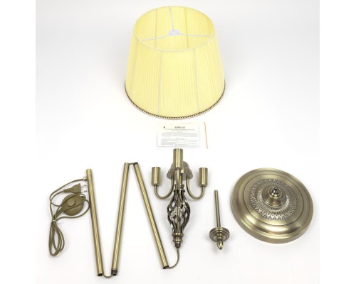 CL402933 Вена Бронза+Кремовый Торшер