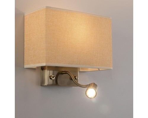 Бра с выключателем и лампой для чтения 3Вт 3000K Citilux CL704303 Декарт Бронза Старая