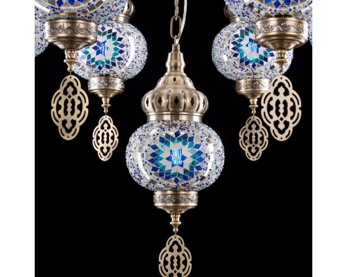 CL419166 Каир Мозаика Синяя Люстра