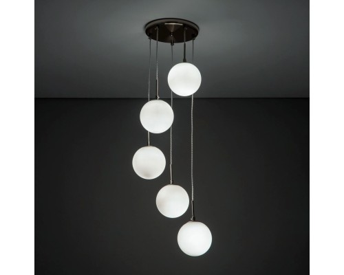 CL102054 Томми Хром Мат.+ Белый Св-к Подвес