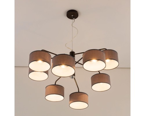 CL428281 Форма Кофе+Серый Св-к Люстра