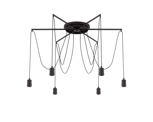 Люстра лофт Citilux CL451262 Эдисон Венге + Черный