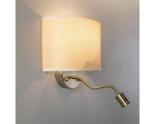 Бра с выключателем и лампой для чтения 3Вт 3000K Citilux CL704306 Декарт Старая Бронза + Песочный