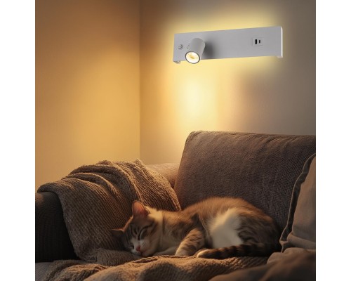 CL704460 Декарт Белый Св-к Настенный с USB