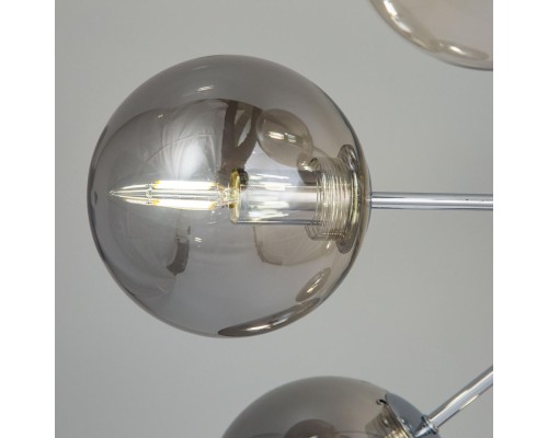 CL102170 Томми Хром+Дымч. Св-к Люстра