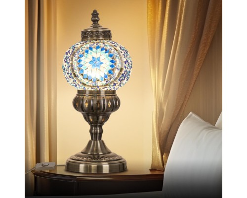 CL419816 Каир Мозаика Синяя Св-к Настольный