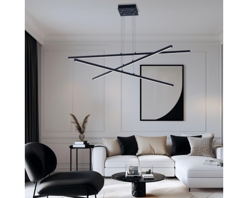 CL203231 Стиг Черный Люстра Подвесная