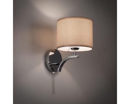 Бра с выключателем Citilux CL460311 Эвора Рондо Хром+Песочный