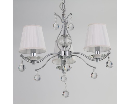 Подвесная люстра Citilux CL438131 Шелли Хром + Белый