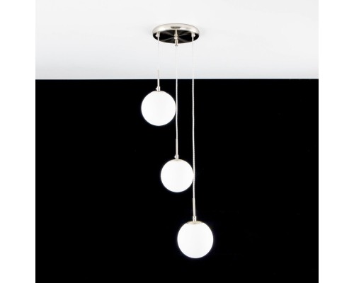 CL102034 Томми Хром Мат.+ Белый Св-к Подвес