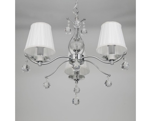 Подвесная люстра Citilux CL438131 Шелли Хром + Белый