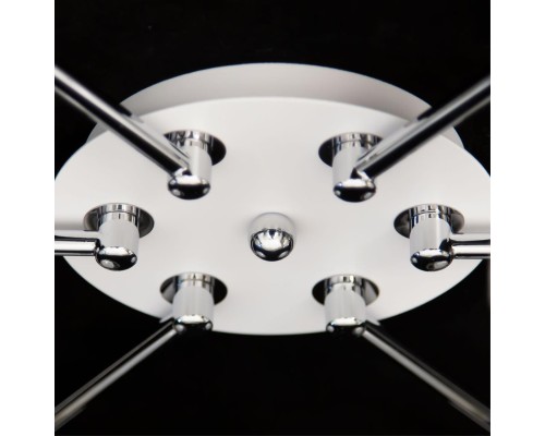 Потолочная люстра Citilux CL157161 Буги Белая+Хром