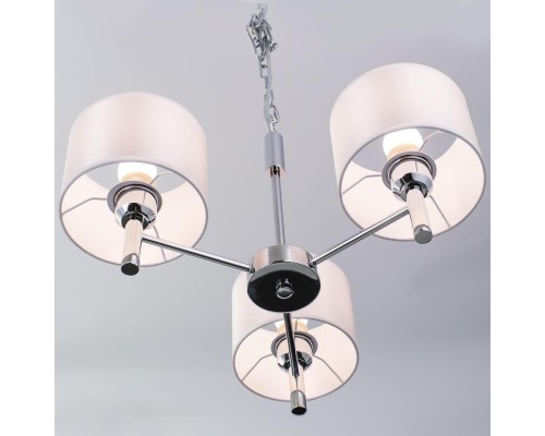 Подвесная люстра Citilux CL463130 Аврора Хром + Белый