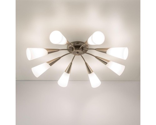 Потолочная люстра Citilux CL103181 Фокус Хром матовый