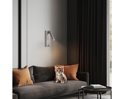 CL704432 Декарт Хром Мат. Св-к Настенный с USB