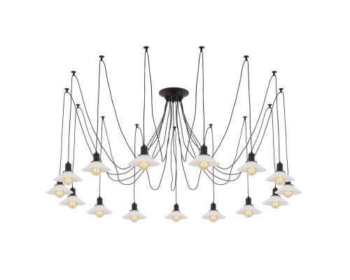 Люстра лофт Citilux CL451152 Эдисон Венге + Черный