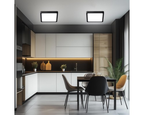 CL738K181V Бейсик Черный Св-к Накл. LED 18W*Мульти