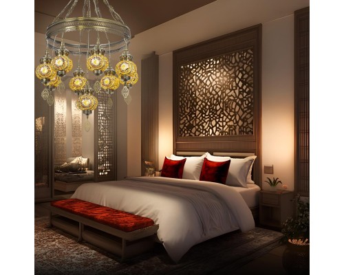 CL419185 Каир Мозаика Янтарь Люстра