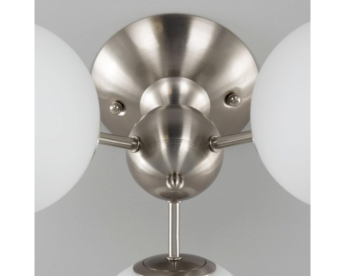 CL102134 Томми Хром Мат.+ Белый Св-к Люстра