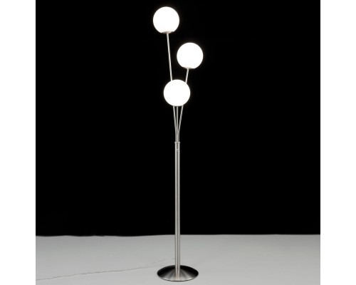 CL102934 Томми Хром Мат.+ Белый Св-к Торшер