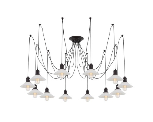 Люстра лофт Citilux CL451122 Эдисон Венге + Черный