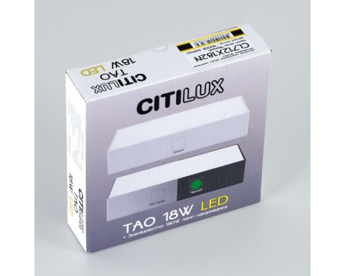 CL712X182N Тао Черный Св-к Накл. LED 18W*4000K