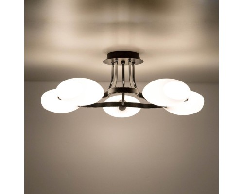 CL131152 Октава Темный+Хром Люстра