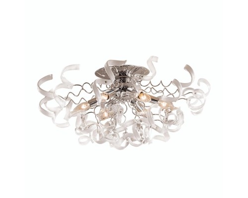 Потолочная люстра Citilux CL222161 Рандом Хром+Прозрачная+Белая