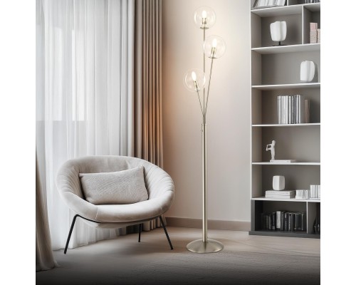 CL102931 Томми Хром Мат. Св-к Торшер