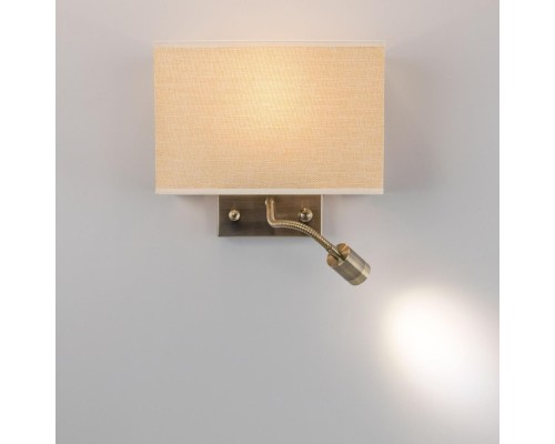 Бра с выключателем и лампой для чтения 3Вт 3000K Citilux CL704303 Декарт Бронза Старая